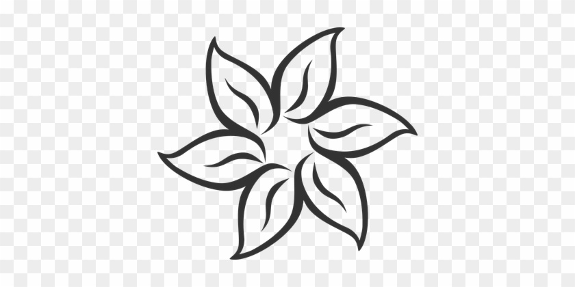 Flower, Symmetric, Leaves, Blossom - Flower Clip Art #272989