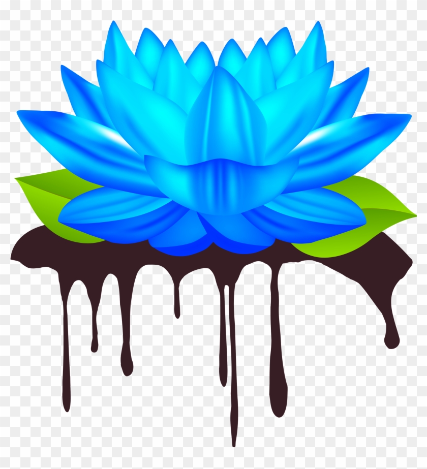 Blue Flower Clipart Spa - Blue Lotus Transparent #273006