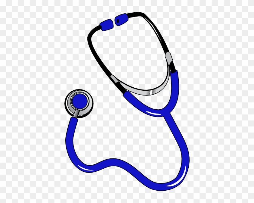 Blue Stethoscope Clipart Lt Blue Stethoscope Clip Art - Black And White Stethoscope #273000