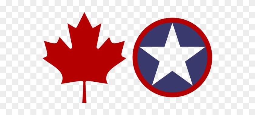 Canadian Maple Leaf And American Five Point Star - Canada Flag #273030