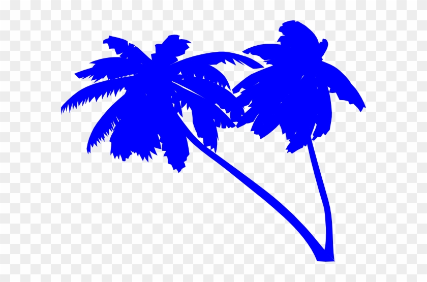 Blue Palm Trees Clip Art At Clker Com Vector Clip Art - Blue Palm Tree Png #273066