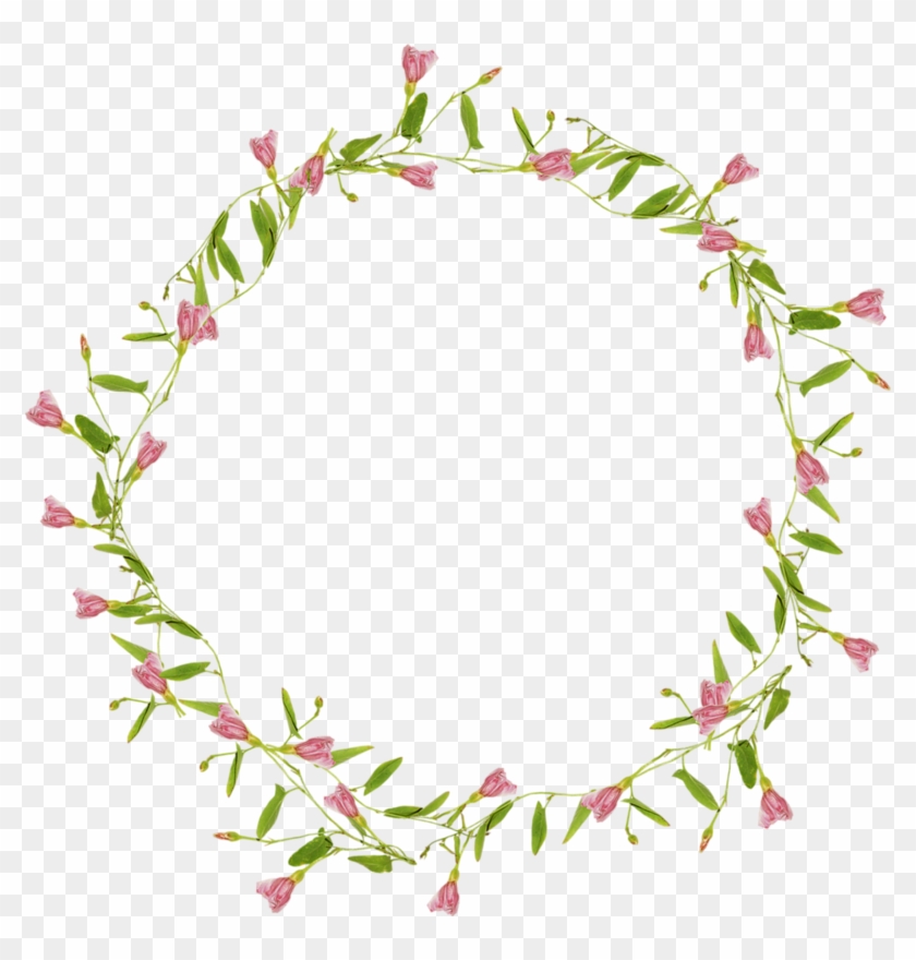 Flower Circle Purple Clip Art - Leaf Circle Pink Png #273081