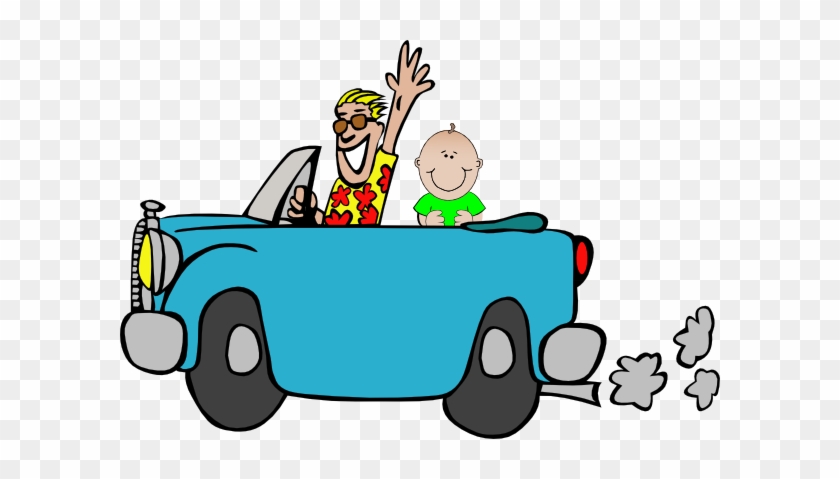 Baby Cars Clipart Man With In Car Clip Art At Clker - Man In The Car Draw #273158
