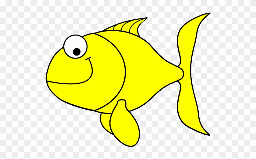 Yellow Fish Clip Art At Clker - Goldfish Clip Art #273171