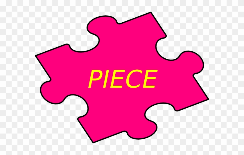 Puzzle Piece Pink Clip Art At Clkercom Vector - Clip Art #273173
