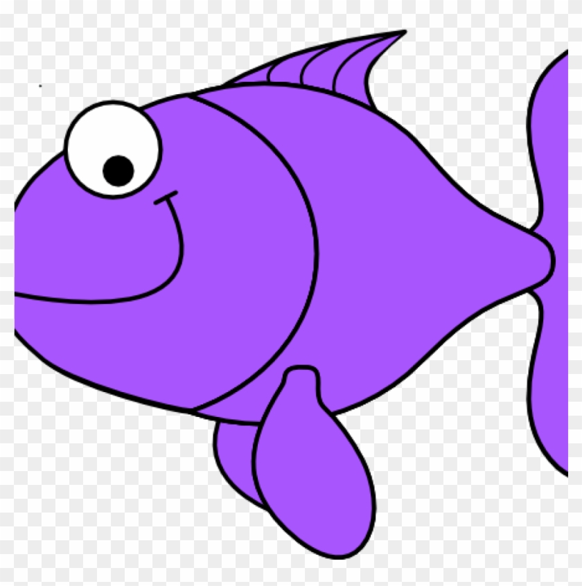 Fish Clipart Purple Fish Clip Art At Clker Vector Clip - Fish Cartoon #273175