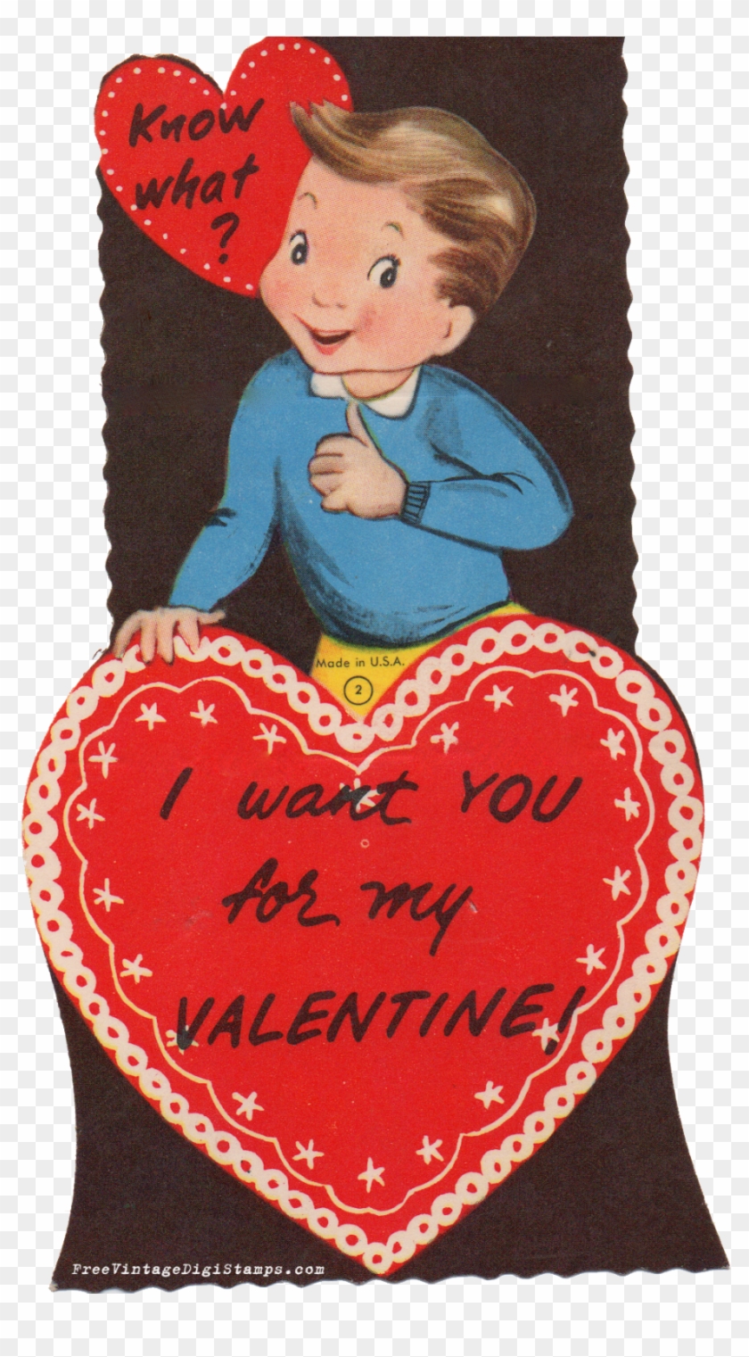 Free Vintage Printable Vintage Valentine Cards Right-click - Heart - Free  Transparent PNG Clipart Images Download