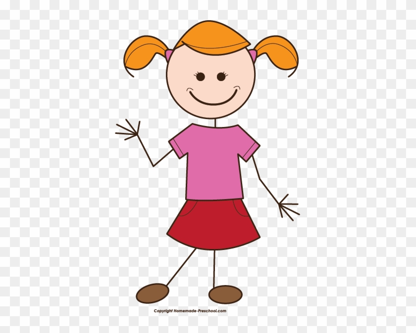 Girl Clipart Stick Figure - Girl Clipart Stick Figure #273304