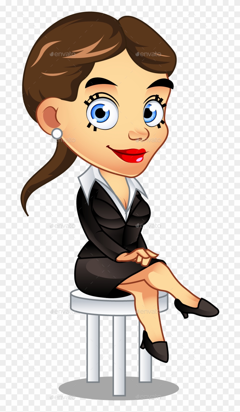 Clip Art Illustration Of A Beautiful Girl Blowing A - Cartoon #273367