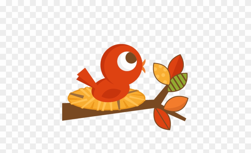 Fall Bird Svg Cutting File For Scrapbooking Autumn - Autumn Birds Cartoons #273371