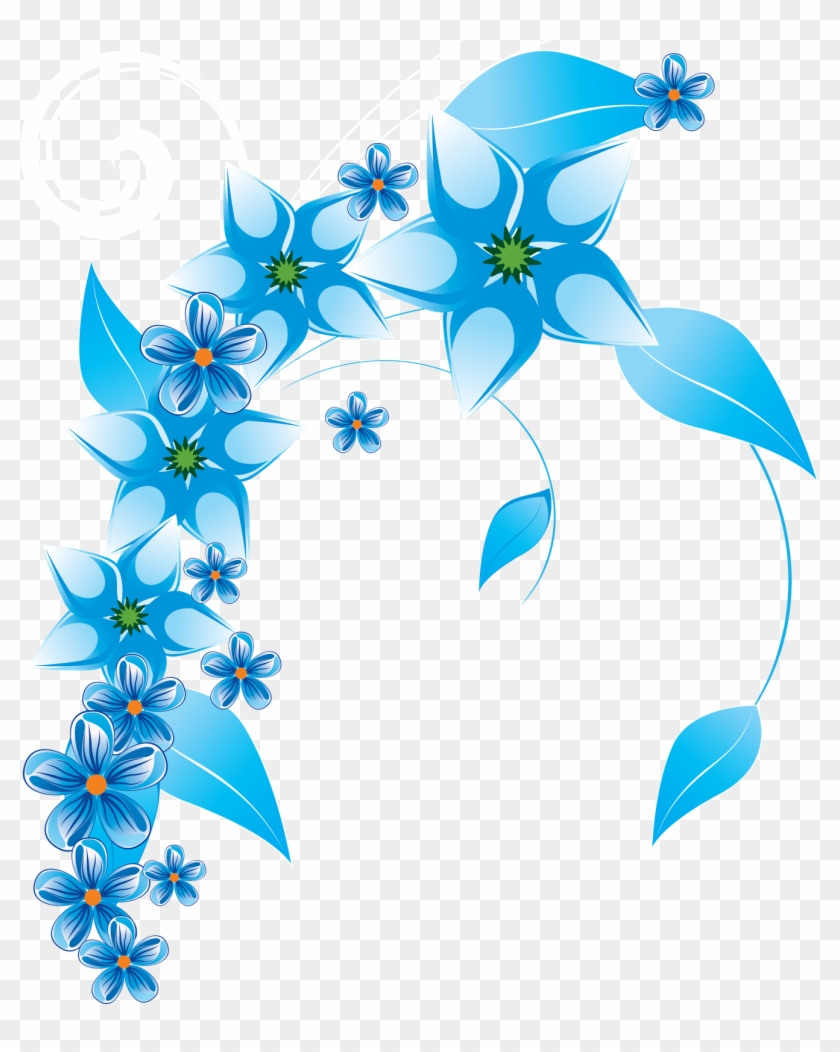 Flower Blue Clip Art - Flowers Blue Vector Png #273481