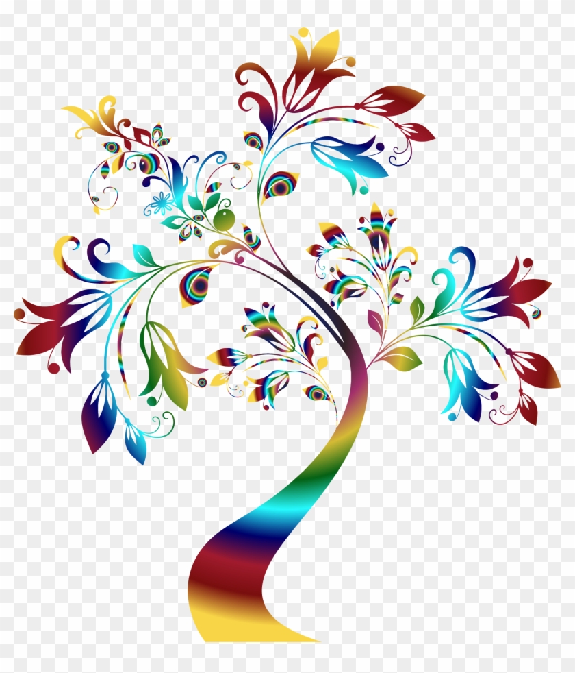 This Free Icons Png Design Of Colorful Floral Tree - This Free Icons Png Design Of Colorful Floral Tree #273506
