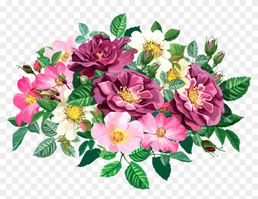 Rose Bouquet Cli̇part Transparent - Clip Art Of Flower Arrangements #273507