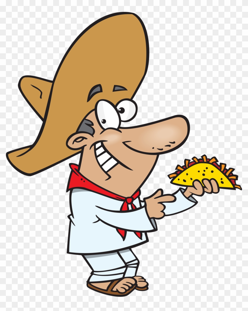 Taco Clip Art At Clker Vector Free - Cartoon Mexican Man #273510