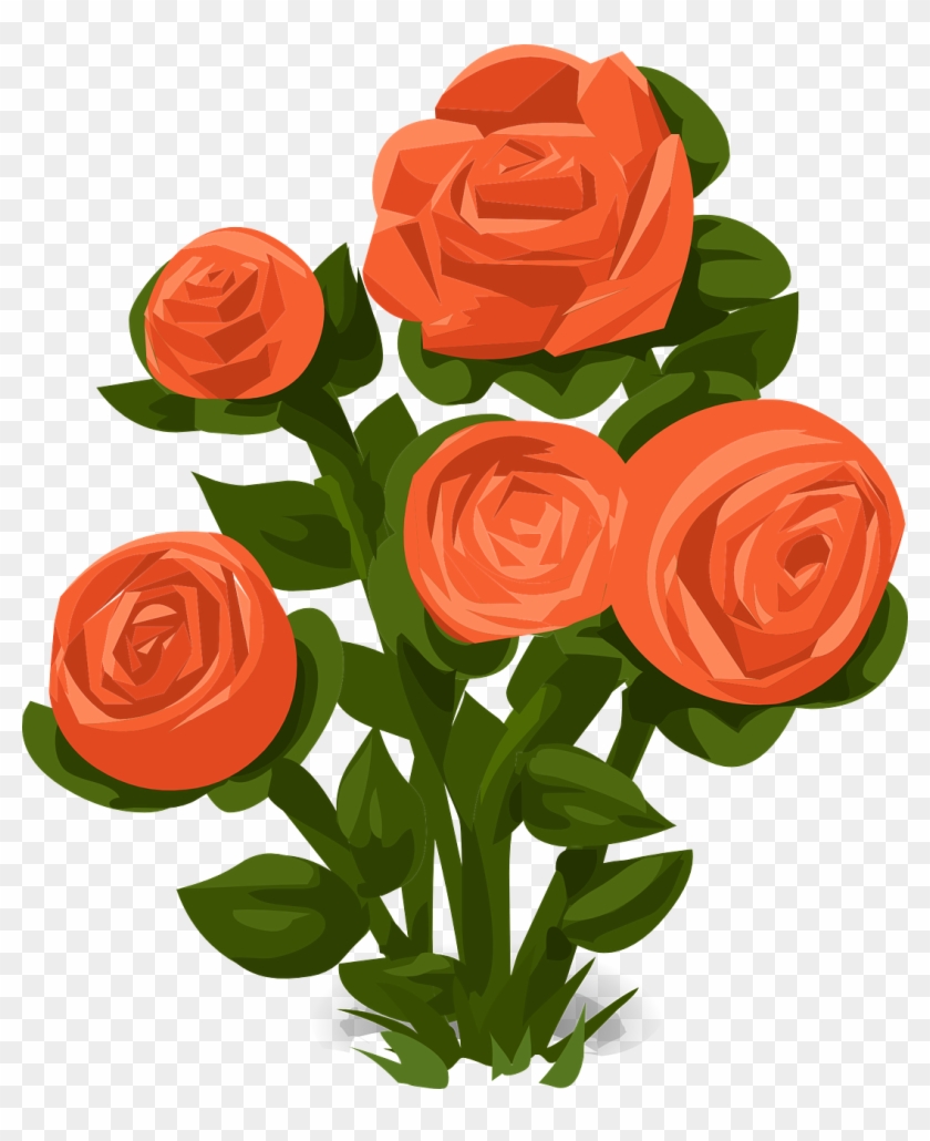 Rose Clipart Rose Bush - Rose Bush Clip Art #273541