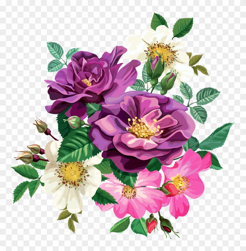 Rose Bouquet Cli̇part Transparent - Transparent Flower #273615