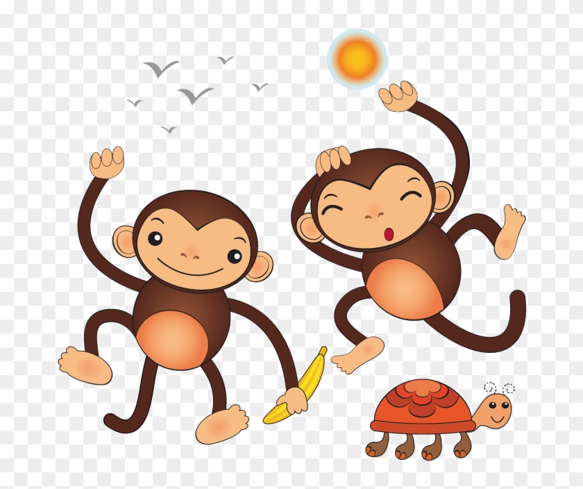 Vinilo Monos Bailando - Dibujos De Monos Bailando #273633