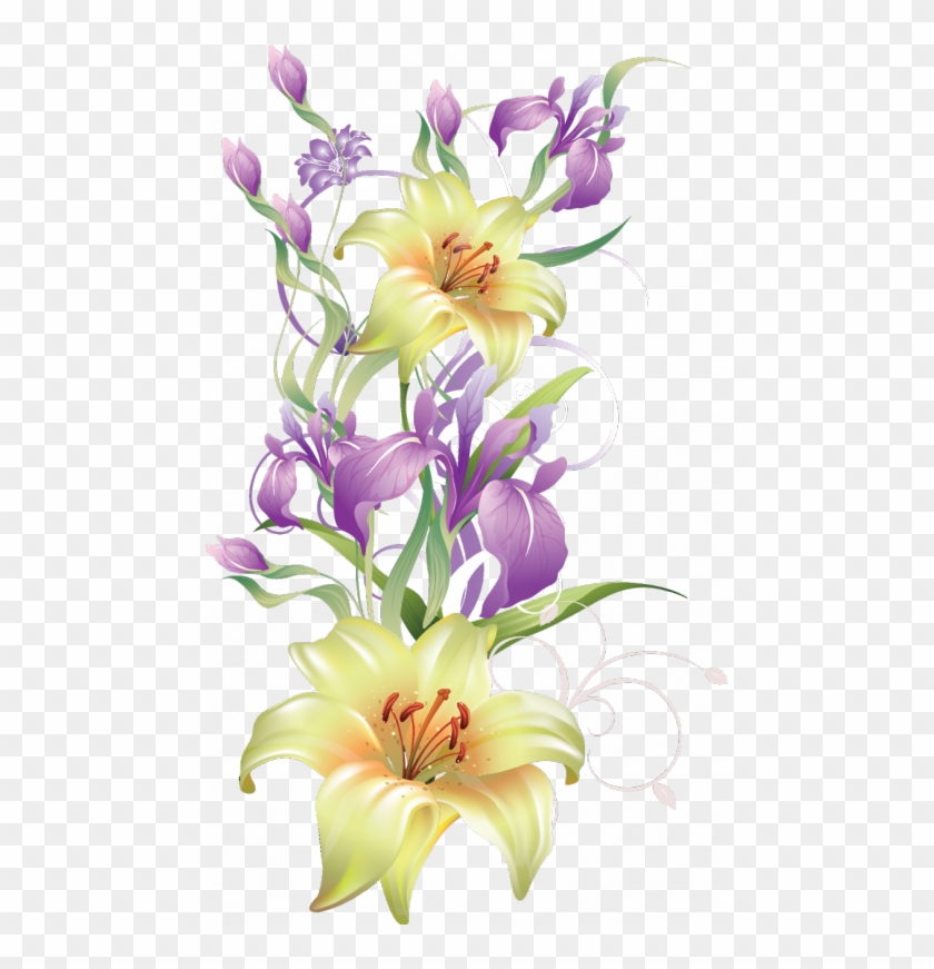 Fleur - Flower Transparent Background Corner #273635