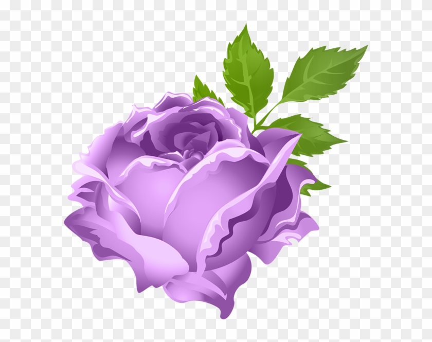 Purple Rose Clipart Puple - Portable Network Graphics #273640