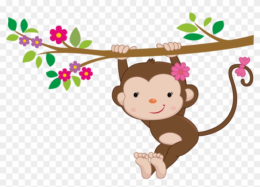 Changossala De Monoanimales - Swinging Baby Monkey Throw Blanket #273659