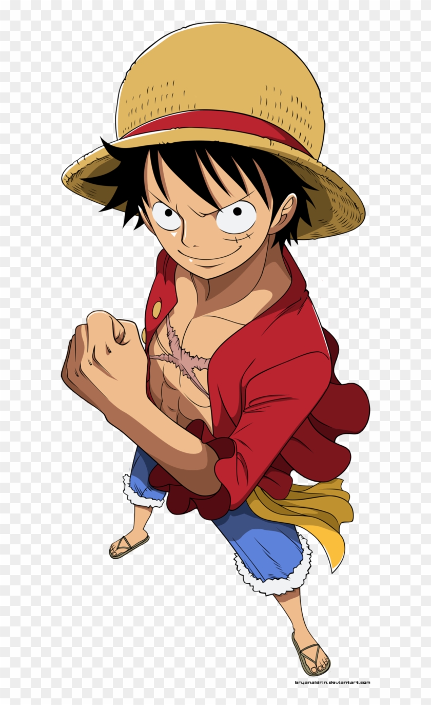 Luffy Colored Lineart - Monkey D Luffy Png #273707