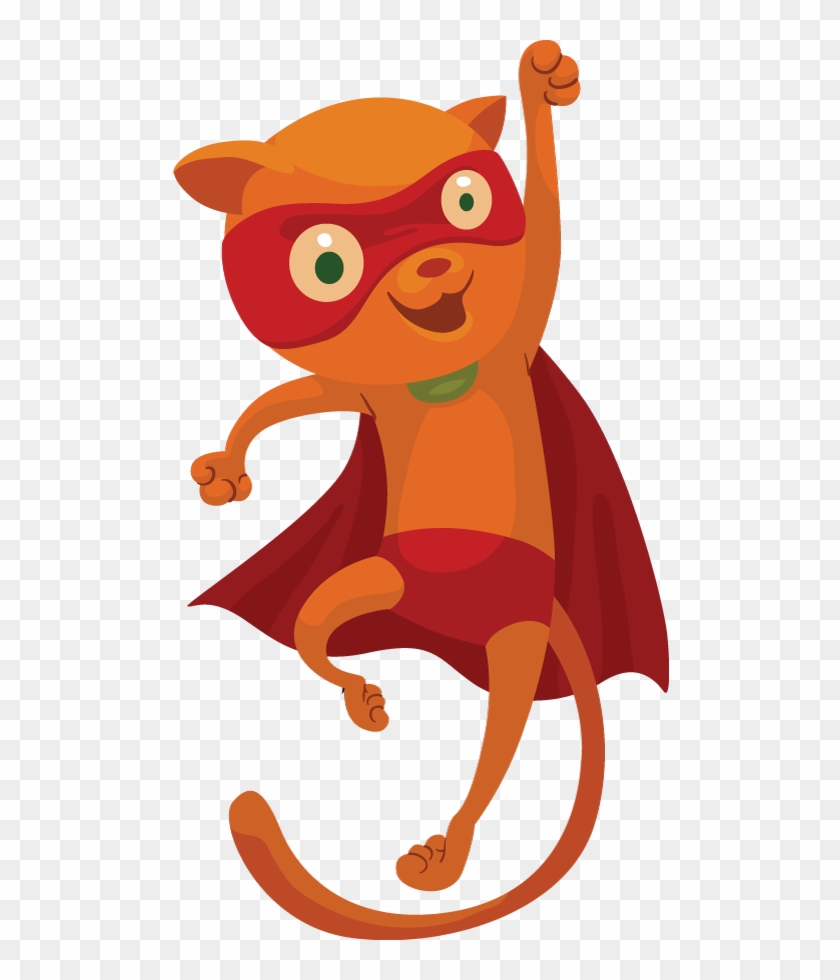 Cat Clipart Superhero - Superhero Cat Clipart #273856