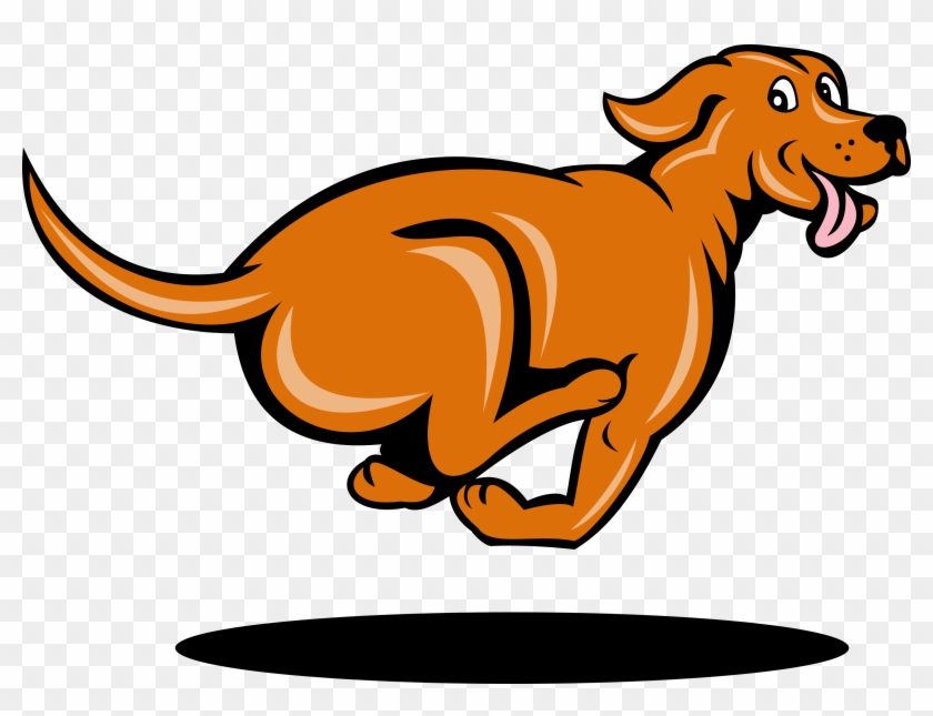 Dog - Dog Running Away Clipart #274036