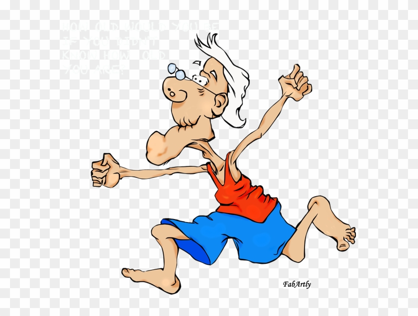 Related Old Man Running Clipart - Old Man Running Cartoon #274050