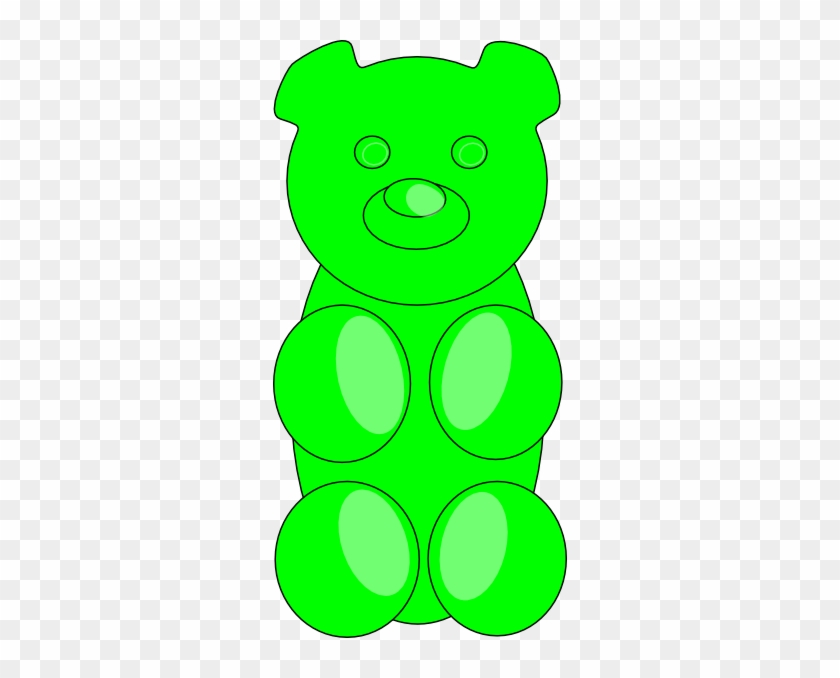 Gummy Bear Outline Clip Art At Clker Clipartall - Gummy Bears Clip Art #274086