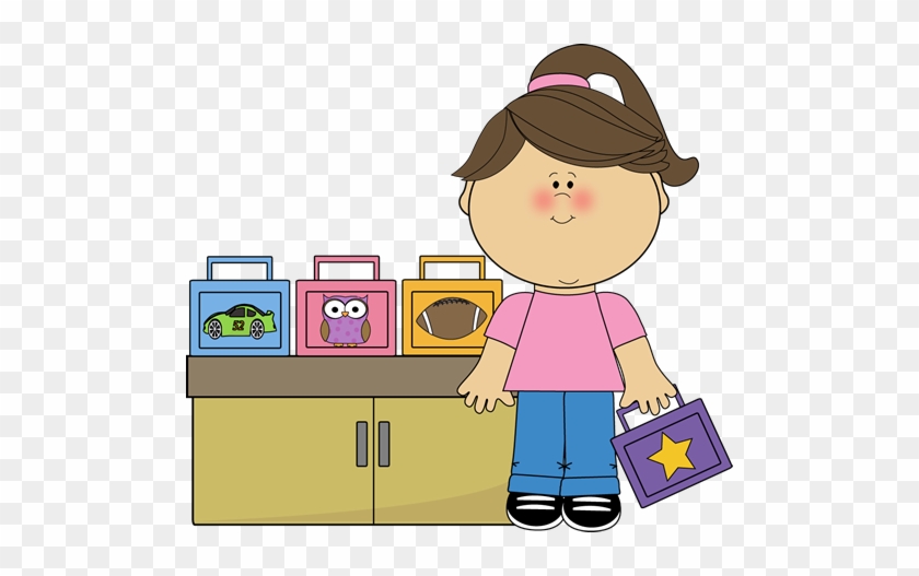 Girl Lunch Box Monitor Clip - Lunch Helper Classroom Job #274125