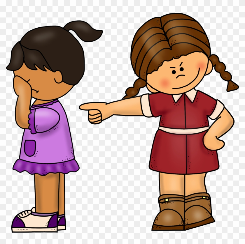 A Clipart Of A Girl Standing Up For Bully Cliparts - Playtime Felts Flannel Board Story Set #274164