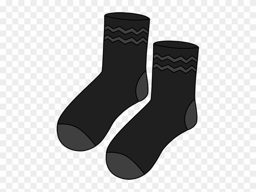 Pair Of Black Socks Clip Art - Cliparts Black And White Socks #274235