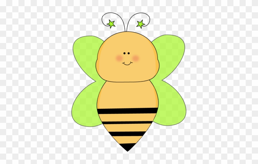Green Star Happy Cliparts - Bee Cute Clipart #274269