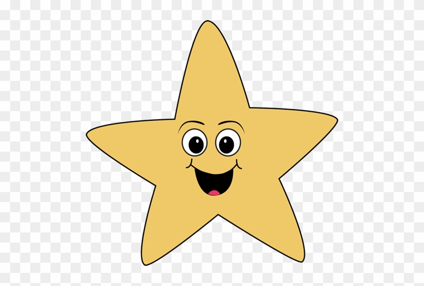 Happy Face Star Clip Art - Star Face Png #274300
