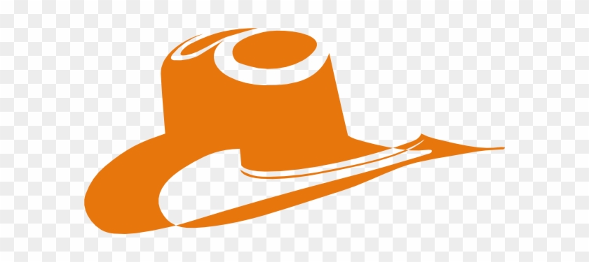 Burnt Orange Cowboy Hat Clip Art - Black Cowboy Hat Clip Art #274302