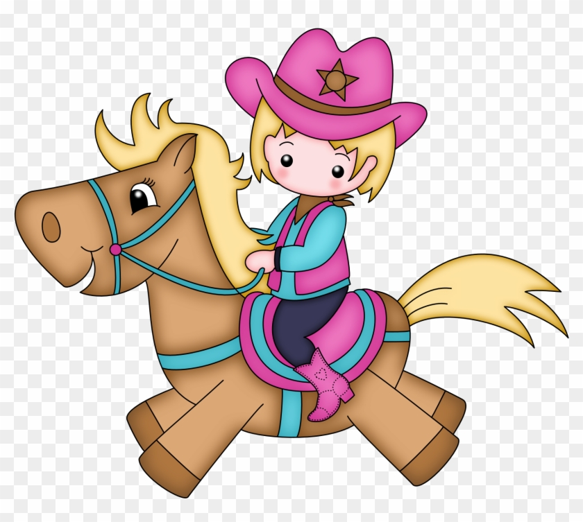 Find This Pin And More On Cowboy E Cowgirl By Braz2766 - Fille À Cheval Clipart #274314