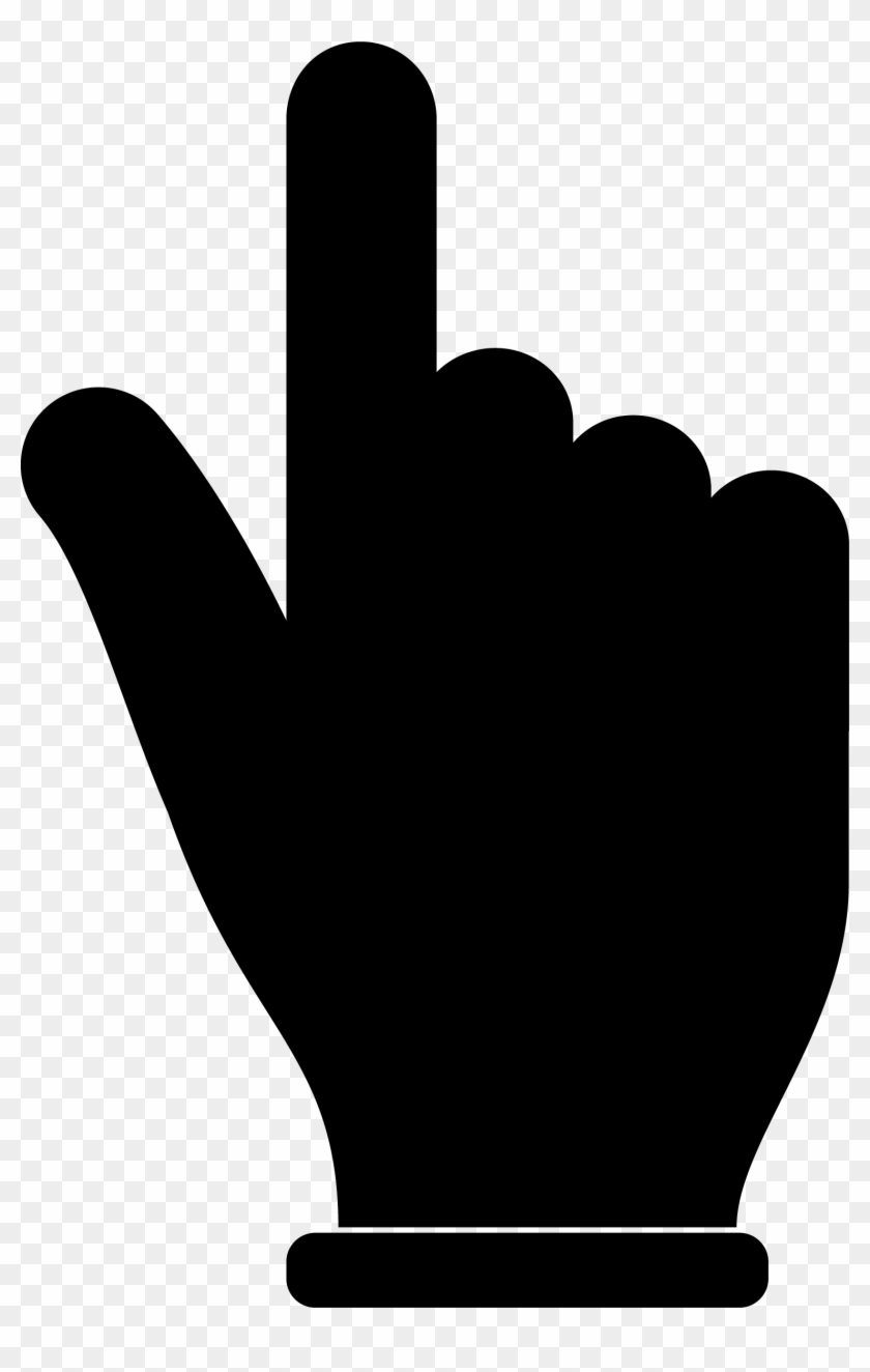 Click Hand Png Black - Hand Cursor Image Black #274361