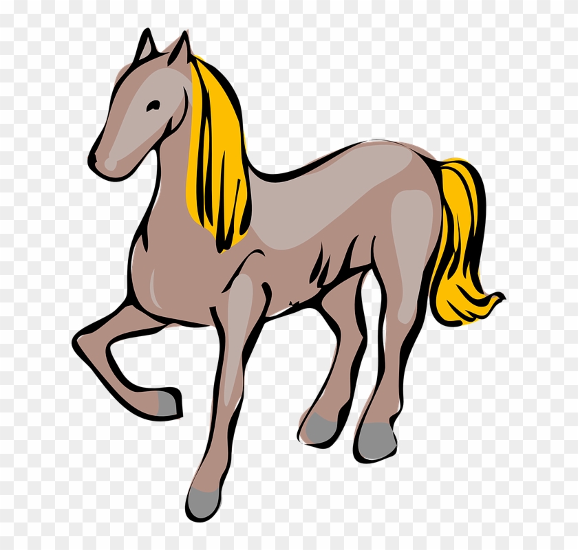 Cartoon Cowboy Horse 18, - Mare Horse Clipart #274397