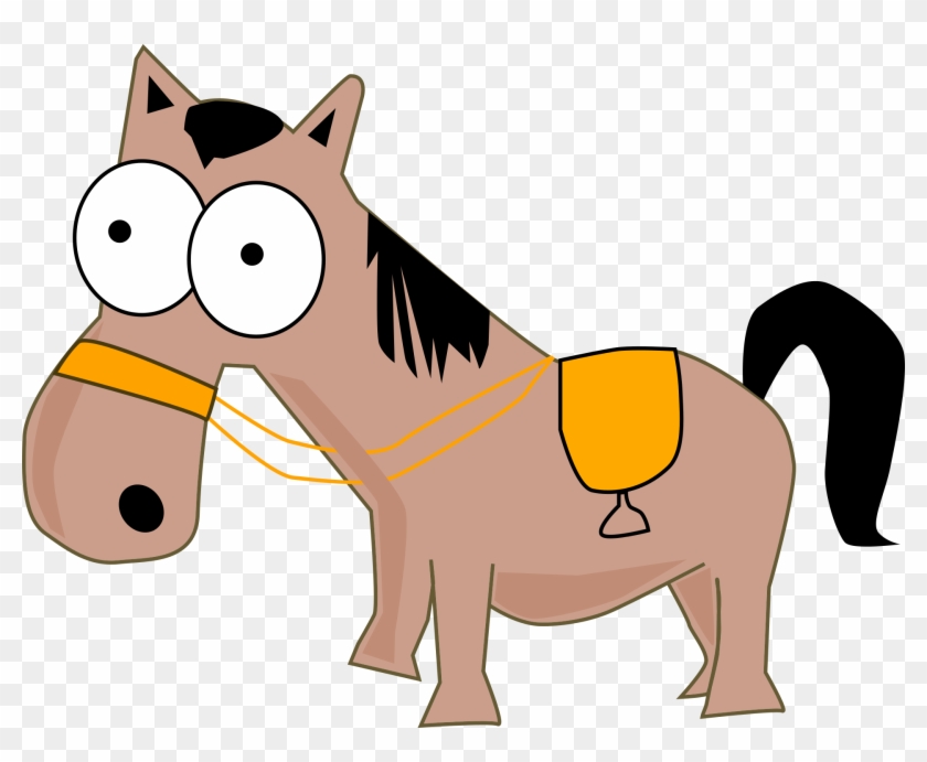 Cartoon Cowboy Horse 3, Buy Clip Art - Funny Horse Clipart #274403