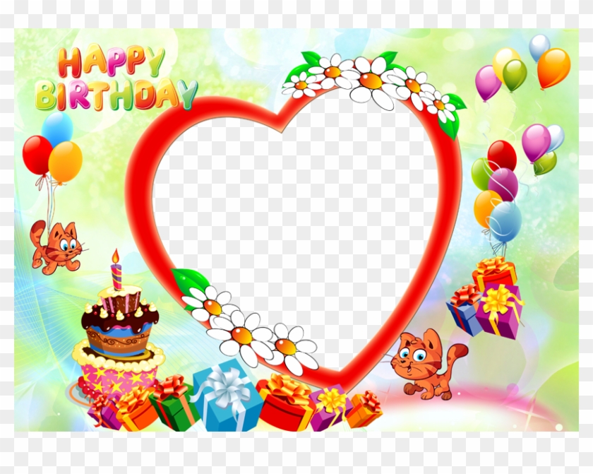 Happy Birthday Images With Photo Frame Happy Birthday - Happy Birthday Frame Download #274696