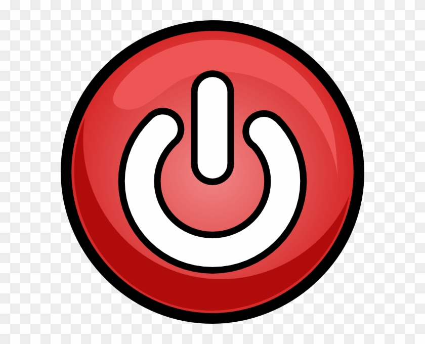 Power Button Clip Art - Red Power Button Logo #274737