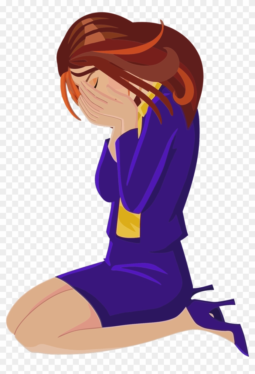 Medium Image - Sad Woman Clipart #274749