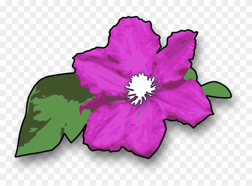 Violet Flower Cliparts 15, - Jungle Flowers Clip Art #274764