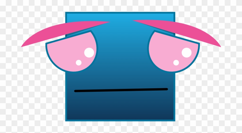 Clipart - Sad Square - Clip Art #274789