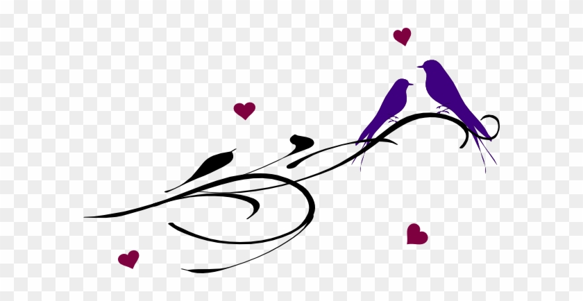 Love Birds On Branch Clip Art Download - Love Birds Tattoos #274809