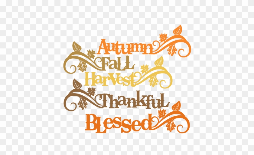 The Word Fall Clipart - Fall Word Clip Art #274903