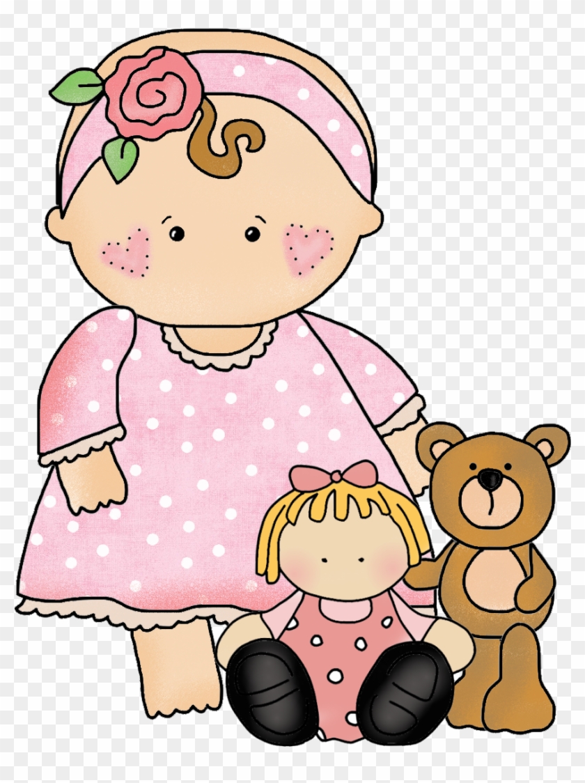 Doodle Babybaby Friendsclipart - Clipart Baby Girl #274917