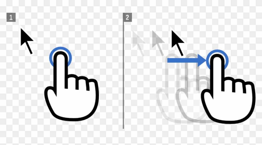 Drag To Move The Mouse Pointer And Tap To Click - Drag Mouse Icon #274966