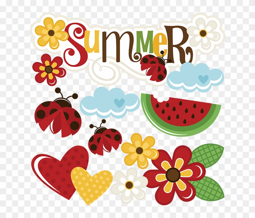 Summer Svg Scrapbook Title Summer Svg Files Flower - Summer Svg Miss Kate #274994