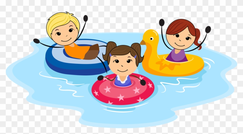 Kids Summer Fun Clip Art Site About Children - Children Swimming Clipart #274996